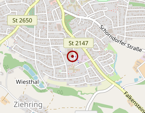 Karte: Sana Kliniken des Landkreises Cham - Krankenhaus Roding