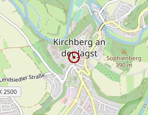 Karte: Seniorengenossenschaft Kirchberg-Jagst e. V. (nur für Bürger/innen der Stadt Kirchberg/Jagst)