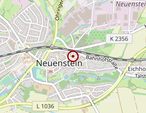 Karte: Evang. Kirchengemeinde Neuenstein - Betreuung in der Häuslichkeit