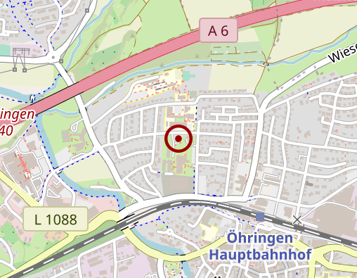 Karte: DRK - Betreuungsgruppe für demenzkranke Menschen Öhringen