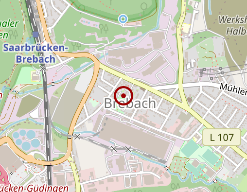 Karte: SHG-Kliniken Sonnenberg, Standort Halberg