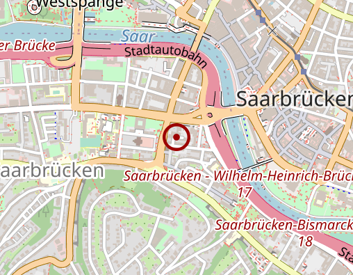 Karte: Häusliche Betreuung des DRK Landesverbandes Saarbrücken