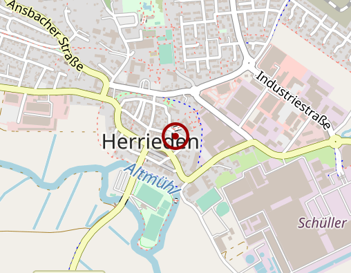 Karte: Lebenshilfe für Menschen mit Behinderungen Ansbach e.V., Wohnheim