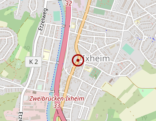 Karte: Gemeindepsychiatrisches Zentrum (GPZ) Zweibrücken/Südwestpfalz