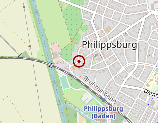 Karte: Sozialstation Untere Hardt e.V.