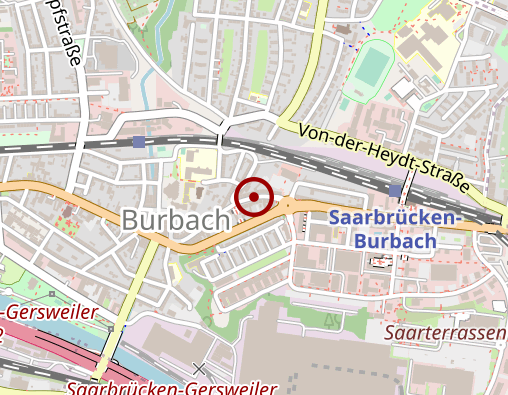 Karte: Betreuungs- und Entlastungsangebot Lebenshilfe Saarbrücken