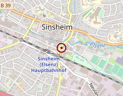 Karte: Betreuungsgruppe "Vergiss-mein-nicht" in Sinsheim