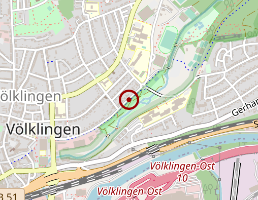 Karte: Hände mit Herz Saarbrücken