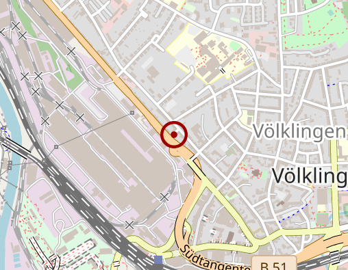 Karte: AWO-Saarland e.V., Sozialbeistandsschaften-Sozialtherapie