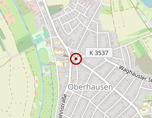 Karte: Seniorenzentrum Oberhausen Diakonie im Ldkr. KA gGmbH Pflegeheim u. Tagespflege