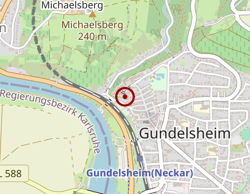 Karte: Dienste für Menschen gGmbH Pflegestift Gundelsheim