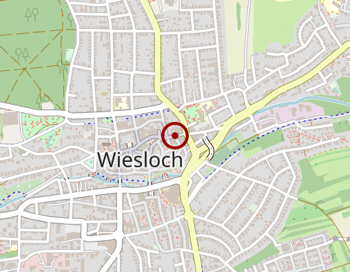 Karte: Betreuungscafé "Vergissmeinnicht" Eppelheim des kirchlichen Pflegedienstes Kurpfalz, Schwetzingen