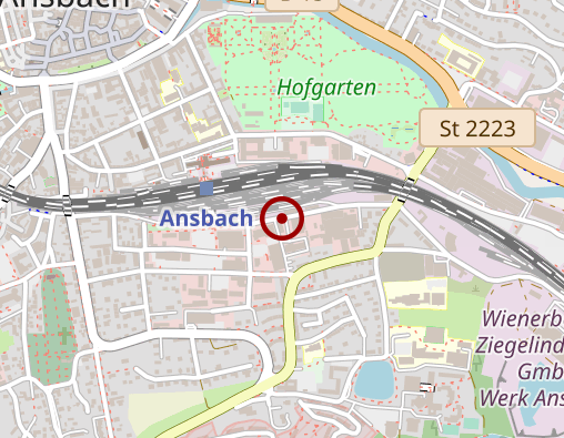 Karte: medi ANsbach Präventiv- und Reha-Zentrum