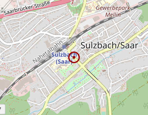 Karte: Knappschaftsklinikum Saar GmbH, Krankenhaus Sulzbach