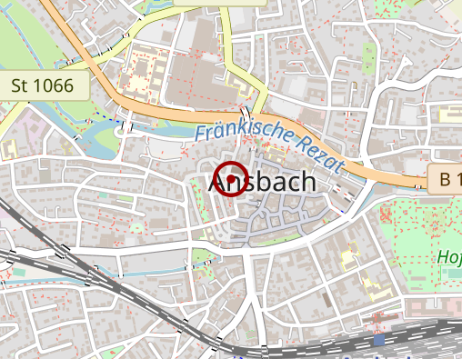 Karte: TAXI-ZENTRALE ANSBACH e.V.