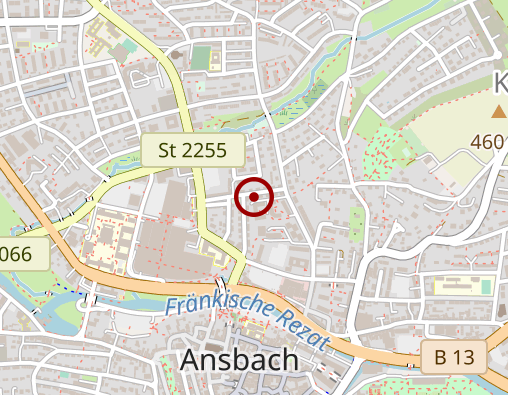 Karte: Diakoniestation Ansbach