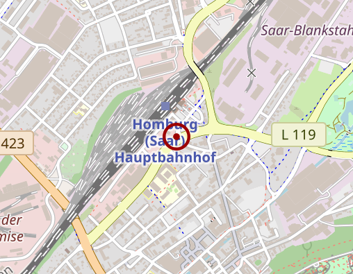 Karte: Familienunterstützender Dienst DRK Homburg Alltagsbegleitung