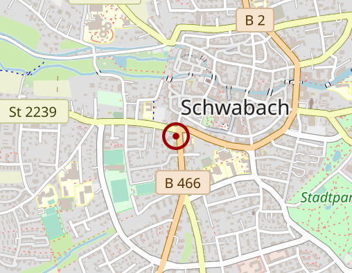 Karte: AWO Pflegeheim Schwabach