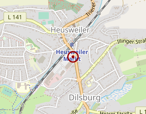 Karte: Gelenkzentrum-Saar Standort Heusweiler Gemeinschaftspraxis Dres. Lind | Mohr | Meggiorini / Tank / Abdullah