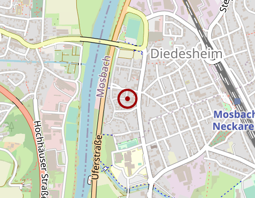 Karte: Sozialstation der AWO Neckar-Odenwald gGmbH