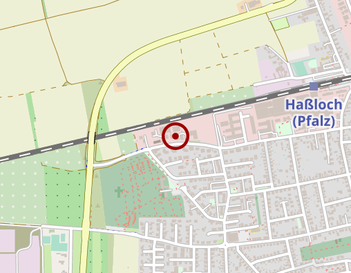 Karte: Sozialstation Haßloch der AWO Pfalz