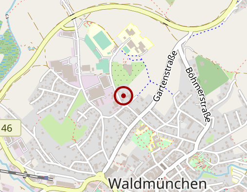 Karte: Bayerisches Rotes Kreuz und Seniorenheim