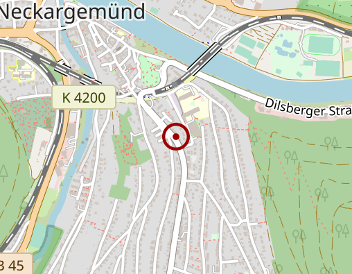 Karte: Pflegedienst Neckargemünd