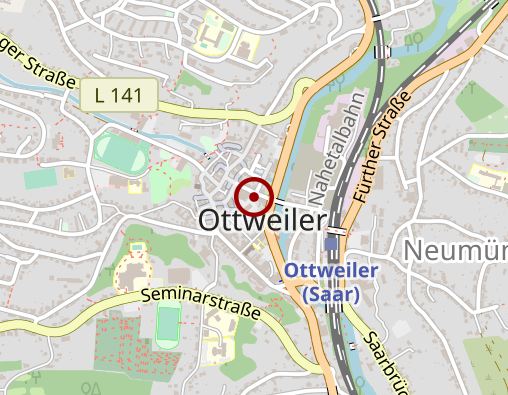 Karte: Schwesternverband ambulante Pflege gGmbH Service-Center Ottweiler