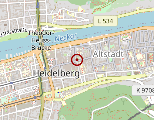 Karte: Psychotherapeutische Hochschulambulanz Universität Heidelberg