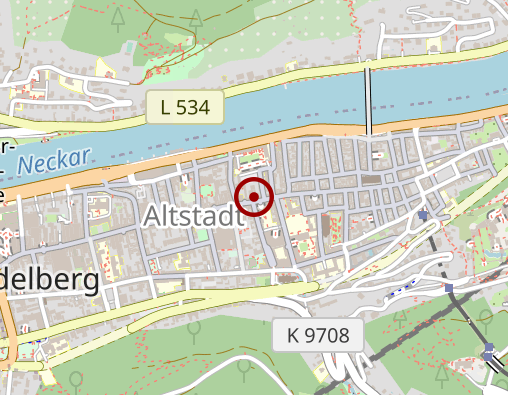 Karte: Velotaxi Heidelberg