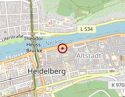 Karte: Krankenhaus St. Vincentius der Evang. Stadtmission Heidelberg gGmbH, Klinik für Innere Medizin