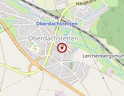 Karte: Betreuungsgruppe der Diakoniestation Oberdachstetten