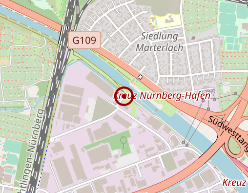 Karte: Hayat Tagespflege Nürnberg