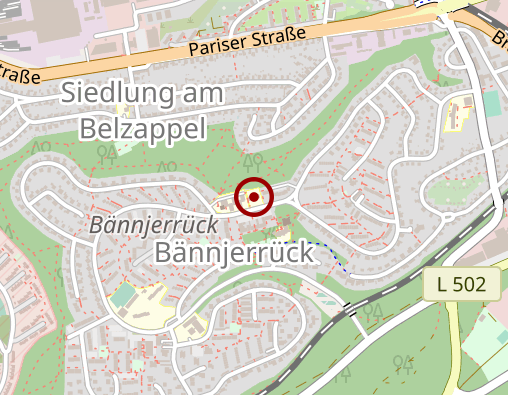 Karte: CBS Caritas Betriebsträger- gesellschaft mbH Speyer Caritas-Altenzentrum St. Hedwig