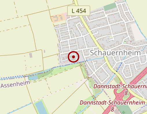 Karte: WBG Wohnstift Betriebsges. Dannstadt GmbH & Co. KG Seniorenstift zur Dannstadter Höh