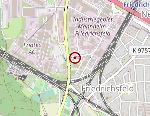 Karte: Johanniter-Unfall-Hilfe e.V. RV Rhein-Neckar/Franken Hilfsorganisation