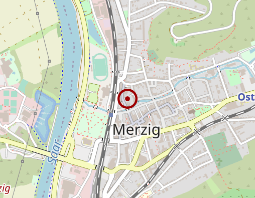 Karte: Lebensberatung Merzig Beratungsstelle des Bistums Trier