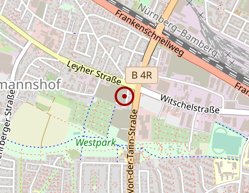 Karte: Bayerisches Rotes Kreuz Kreisverband Nürnberg/Stadt