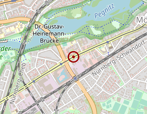 Karte: Ev. Gemeindeverein Nürnberg-Mögeldorf GmbH Pflegeheim Seepark