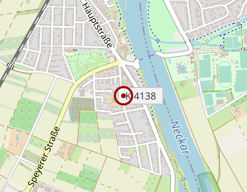 Karte: Betreuungsgruppe Neckarhausen