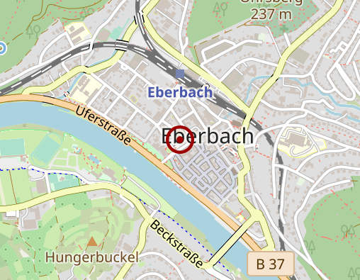 Karte: Nachbarschaftshilfe der kirchlichen Sozialstation Eberbach
