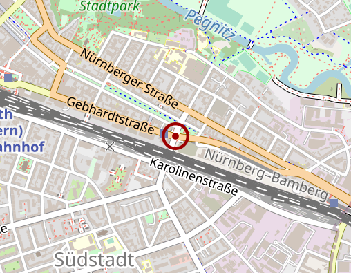 Karte: Betreuungsstuben Fürth