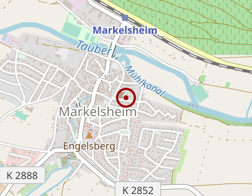 Karte: Betreuungsgruppe "Weinblüten", Markelsheim