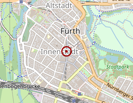 Karte: Praxisgemeinschaft Hopfenscheune Boehm und Roiger Yoga-Massage und Strasser Supervision, Focusing