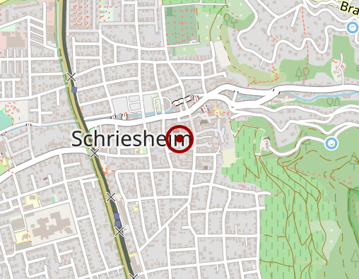 Karte: Nachbarschaftshilfe der kirchl. Sozialstation Bergstraße-Steinachtal