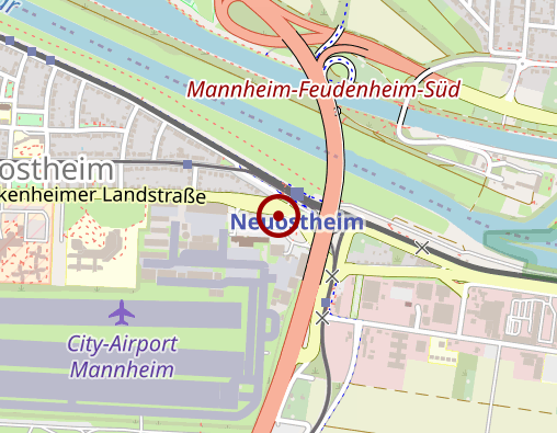 Karte: DRF Stiftung Luftrettung gemeinnützige AG Luftrettungszentrum Mannheim