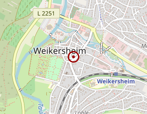 Karte: DLRG Ortsgruppe Weikersheim Vereinsgaststätte