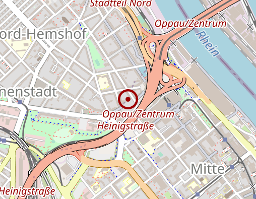 Karte: Stadtverwaltung Ludwigshafen Bereich Senioren -Ambulanter Pflegedienst-