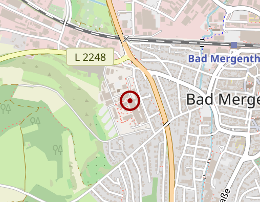 Karte: Caritas-Krankenhaus Bad Mergentheim