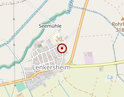 Karte: Westmittelfränkische Lebenshilfe Werkstätten GmbH